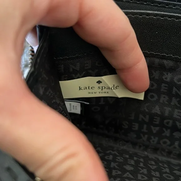 Kate spade black leather zip wallet - Picture 6 of 7